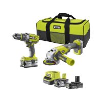 Ryobi R18PDAG-242S dvojdielna aku sada náradia (1x2-0Ah a 1x4.0Ah)