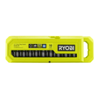 Ryobi RHDIS10PC Súprava 10 nástrčných hlavíc do rázových uťahovákov