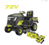 Ryobi RY72TMX107-210 72V Bezuhlíkový záhradný rider, šírka záberu 107 cm
