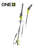 RYOBI 18V ONE+™ 20cm prerezávacia píla a 45cm nožnice na živý plot OPP1820PT1845-0