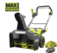 RYOBI RY36STX53B-160 MAX POWER Bezuhlíková snehová fréza s asistenčným šnekom 53 cm (1x 6,0 Ah)