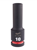 MILWAUKEE Nástrčný kľúč 1/2" - Hex 10 SHOCKWAVE™ predĺžený