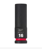 MILWAUKEE Nástrčný kľúč 1/2" - Hex 16 SHOCKWAVE™ predĺžený