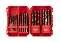 MILWAUKEE RED COBALT HSS-Ground vrtáky na kov - DIN 338 - sady