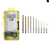 RYOBI Sada kobaltových vrtákov HSS-G 10ks RARXHGC10