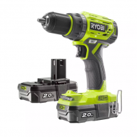 Ryobi R18DD7-220S 18V Bezuhlíkový aku vŕtací skrutkovač (2x2.0Ah)