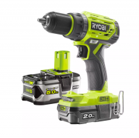 Ryobi R18DD7-252S 18V Bezuhlíkový aku vŕtací skrutkovač (2.0Ah a 5.0Ah)