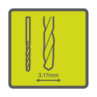 Ryobi RAR402-8 8ks sada 3.17mm štandardných špicatých bitov