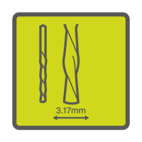 Ryobi RAR404-4 4ks sada 3.17mm bitov do dreva a umelej hmoty