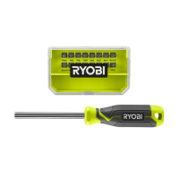 Ryobi RHSDM1701 17ks zmiešaná skrutkovacia sada s ergonomickou pogumovanou rukoväťou