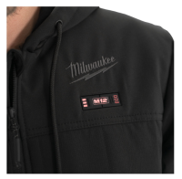 MILWAUKEE M12™ Vyhrievaná bunda s kapucňou AXIS™ "XL" - čierna