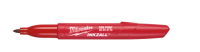 MILWAUKEE Značkovač - popisovač INKZALL™ jemný hrot - červený (fixa)