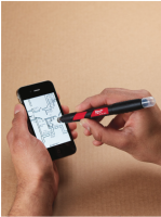 MILWAUKEE Značkovač - popisovač INKZALL™ jemný hrot, so stylusom - čierny (fixa)