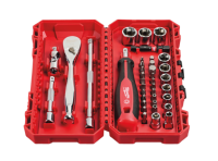 MILWAUKEE 1/4" sada nástrčných kľúčov s račňou 38 ks