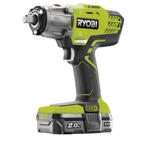 Ryobi R18IW3-120S 18V trojrýchlostný aku rázový úťahovák (2.0Ah)