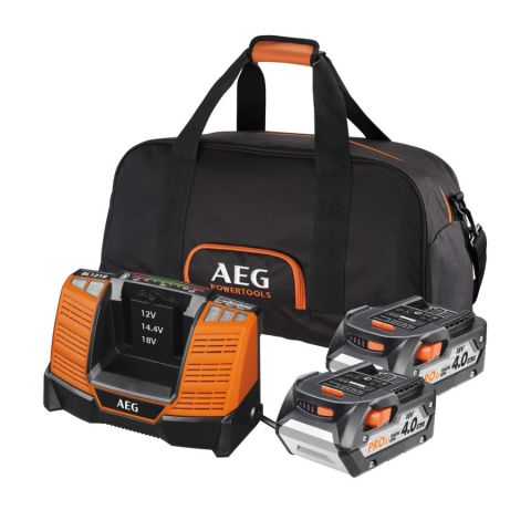 AEG SET LL1840BL sada 18V pro lithium-ion™ 2x4.0Ah akumulátor s nabíjačkou