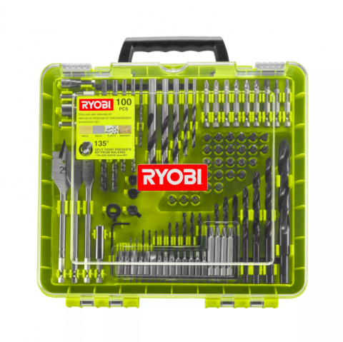 Ryobi RAKDD100 100ks Sada vŕtacích a skrutkovacích bitov