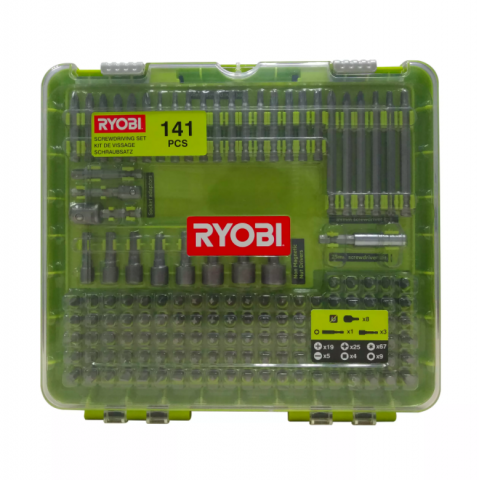 Ryobi RAKD141 141ks Skrutkovacích bitov