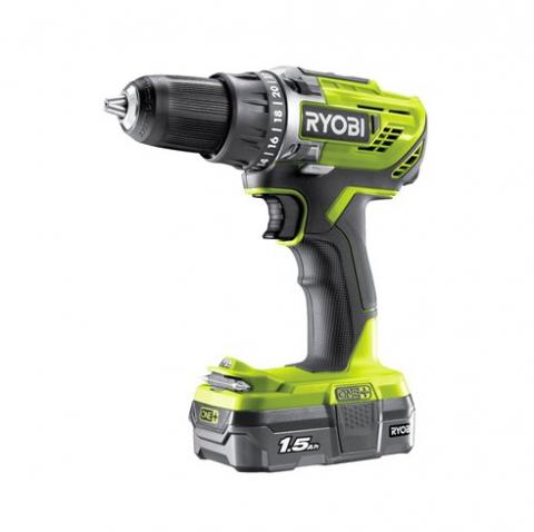 Ryobi R18DD3-115S 18V aku vŕtací skrutkovač (1x1.5Ah)