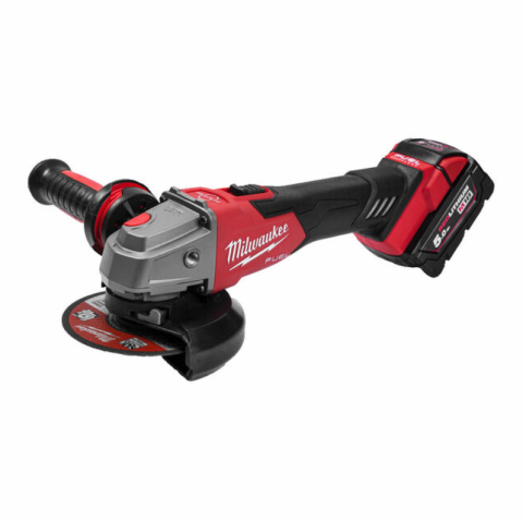 Milwaukee M18 FSAG125XB-502X M18 FUEL™ 125 MM UHLOVÁ BRÚSKA S BRZDOU A POSUVNÝM VYPÍNAČOM