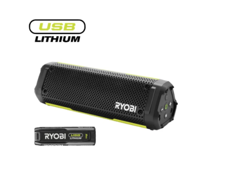 RYOBI RS4-120G USB Lithium™ reproduktor s 2,0 Ah akumulátorom (RB420)
