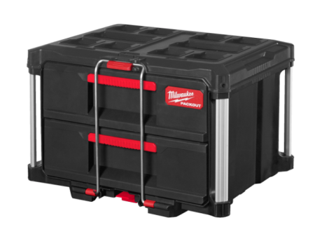 MILWAUKEE PACKOUT™ Box na náradie s 2 zásuvkami