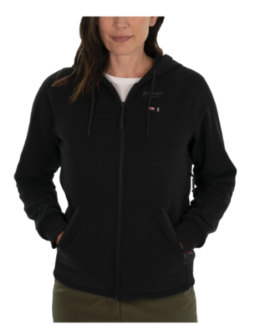 MILWAUKEE M12™ Dámska vyhrievaná mikina s kapucňou "L" - čierna