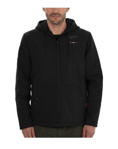 MILWAUKEE M12™ Vyhrievaná bunda s kapucňou AXIS™ "XL" - čierna