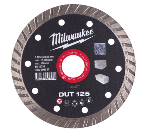 MILWAUKEE Diamantový kotúč DUT 125 × 22,2 mm