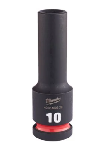 MILWAUKEE Nástrčný kľúč 1/2" - Hex 10 SHOCKWAVE™ predĺžený