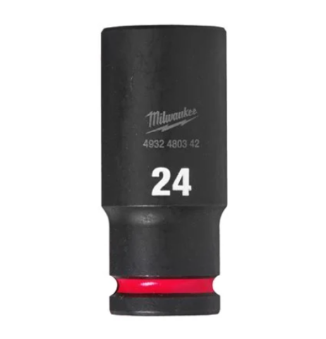 MILWAUKEE Nástrčný kľúč 1/2" - Hex 24 SHOCKWAVE™ predĺžený
