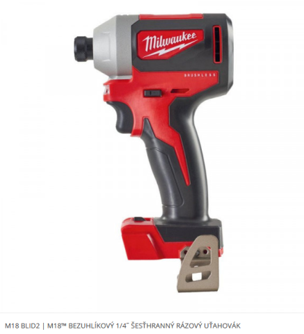 M18 BLID2 | M18™ BEZUHLÍKOVÝ 1/4˝ ŠESŤHRANNÝ RÁZOVÝ UŤAHOVÁK
