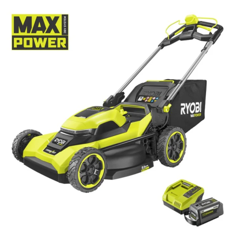 RYOBI MAX POWER bezuhlíková kosačka na trávu, šírka záberu 53 cm RY36LMXSP53B-160